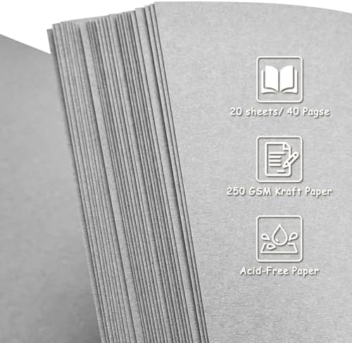Scrapbook Album 12x12 Inch - Hardcover Kraft Paper Photo Album with 40 Pages, Memory Book for Wedding, Anniversary, Family, Christmas, Baby Shower, Ideal for Preserving Precious Moments - Image 5