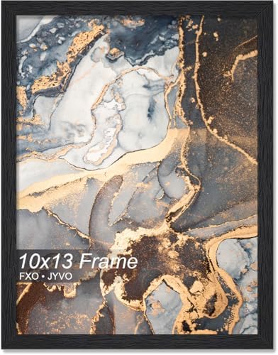 Fxojyvo 10x13 Picture Frame Black Engineered Wood Wall Hanging by Fxojyvo