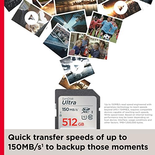 SANDISK 512GB Ultra SDXC UHS-I Memory Card - Up to 150MB/s, C10, U1, Full HD, SD Card - SDSDUNC-512G-GN6IN - Image 2