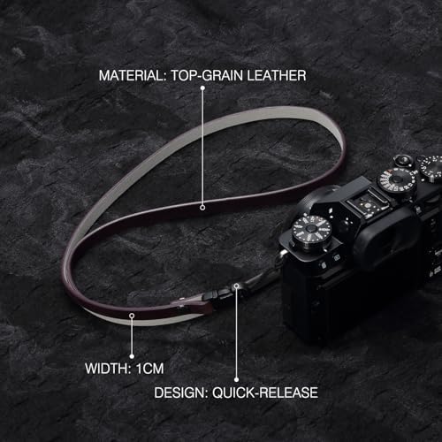 Leather Quick-Release thin camera Shoulder Strap for DSLR SLR - Image 2