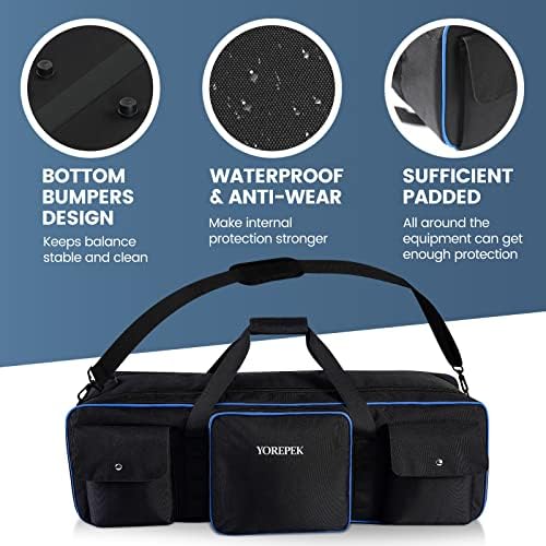 YOREPEK 30.5" Heavy Tripod Carrying Case Bag with 2 Padding Protective Pads - Image 5