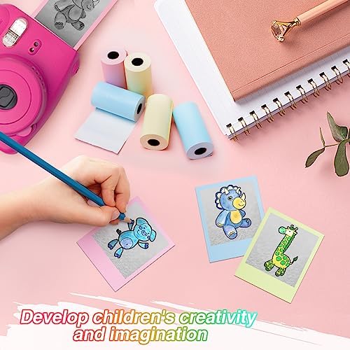 9 Roll 1''×2.2'' Kids Camera Paper Roll Refill for Kid Camera Instant Print - Image 3
