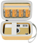 Digital Camera Case Compatible with KODAK EKTAR H35 H35N Half Frame Film Camera, Storage Holder Organizer for Kodak Ultra F9 M35 M38 Paper Shoot kamera, 35mm Film Rolls (Box Only) - Yellow by Grapsa