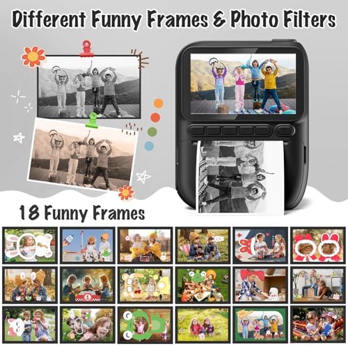 Instant Print Camera for Kids, 3.0" HD 1080P Digital Video Cameras - Image 5