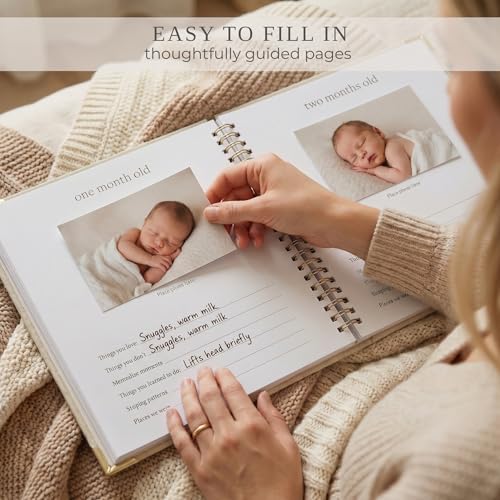 Keepsake Baby Memory Book for Boys and Girls - Timeless First 5 Year Book - Image 3