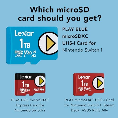 Lexar 512GB Play Blue Micro SD Card, 160MB/s Read, 4K, V30, UHS-I, A2 - Image 2