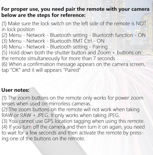 AODELAN Camera Remote Control Remote Shutter Commander for Sony ZV-E10,FX3 - Image 6