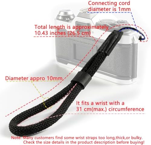 VKO Soft Camera Wrist Strap, Rope Camera Hand Strap - Image 2