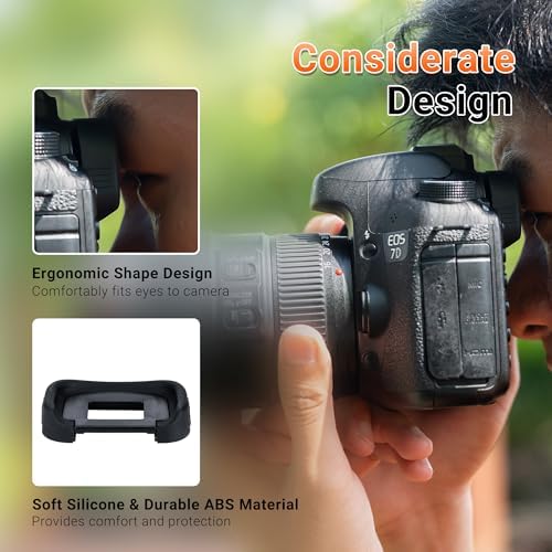 JJC 2-Pack EG Eyecup Eyepiece Eye Cup for Canon EOS 5D Mark IV III 5DSR 7D - Image 3