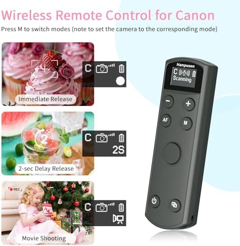 for Canon Rechargeable Camera Remote Control,Wireless Shutter Release - Image 2