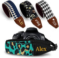 Art Tribute Camera Strap Personalized With Name - Shoulder, Crossbody & Neck Camera Strap for Photographers, Fits All Cameras, Canon Nikon Sony Fujifilm, Padded Strap W/Quick Release & Leather Ends by ArtTribute