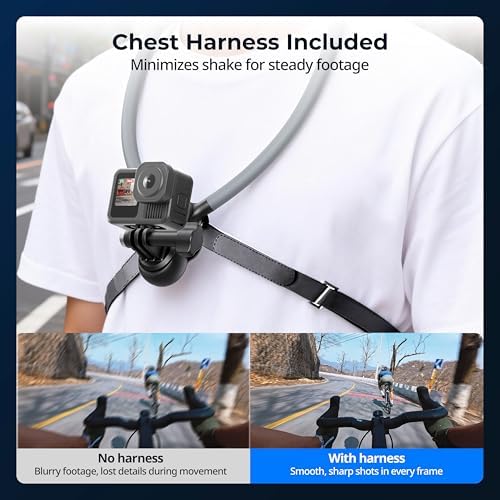 SMALLRIG Neck Mount for Action Camera with Adjustable Chest Strap - Image 6