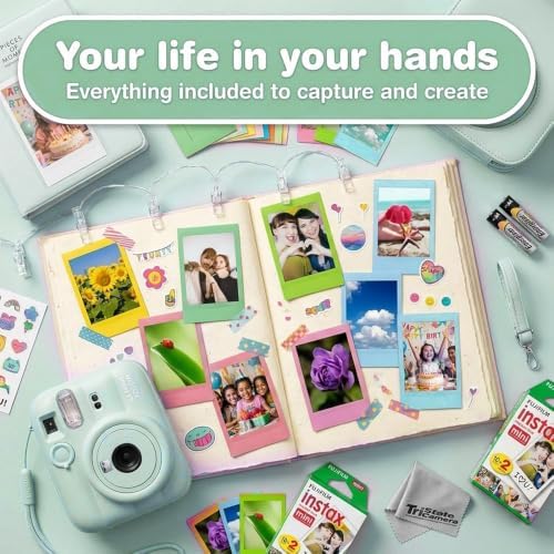Fujifilm Instax Mini 13 Green Instant Camera with 20-Sheet Film Set - Image 2