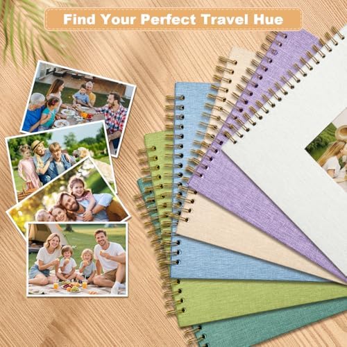 Scrapbook Photo Album Linen Cover, 10 x 10 Inch Hardcover Kraft White Pages Memory Book, for Travel Wedding Guest Book Christmas Baby Shower (40 Sheets/ 80 Pages,White) - Image 7