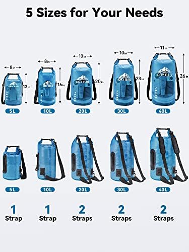 HEETA Dry Bag Waterproof Backpack with Phone Case 5L/10L/20L/30L/40L - Image 2
