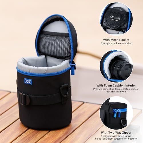 JJC Medium Camera Lens Case for Canon EF 24-70mm F/2.8L II Below 3.9x6.5'' - Image 4