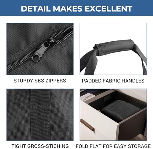 COOLBEBE 45 Inch Tripod Carrying Case - 45x7x7 Inch Storage Bag, Black - Image 4