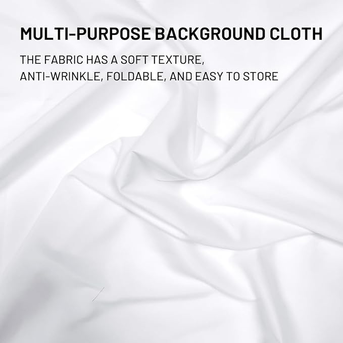 White Backdrop Background 10 X 7 FT Large Photography Backdrop Photo Photoshoot Background Screen for Photography Photo Booth Backdrops Parties Curtain - Image 7