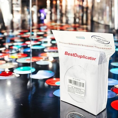 BestDuplicator CD/DVD White Paper Sleeves Premium Thick, 100 Pack - Window & Flap, Disc Storage Envelopes, for CDs, DVDs & Blu-ray Discs, Protective Media Sleeves - Image 7