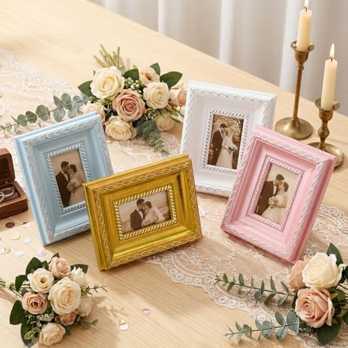 12 Pcs 2 x 3 Inch Small Colorful Picture Frames Bulk Vintage - Image 2