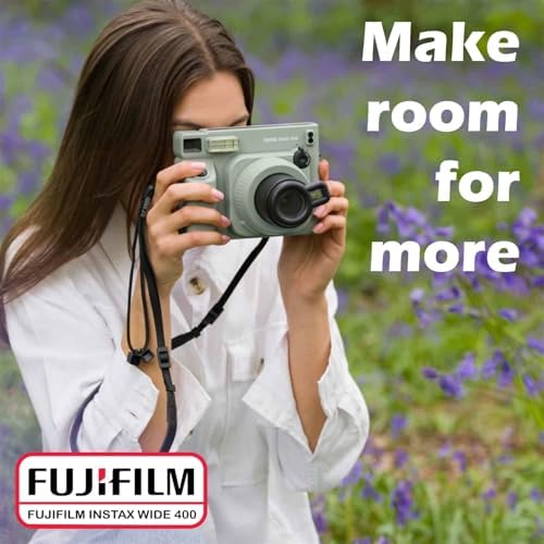 Fujifilm Instax Wide 400 Instant Film Camera (Sage Green) Bundle with Instax Wide Instant Film (40 Sheets), with Accessories Including Protective Carrying Case - Image 5