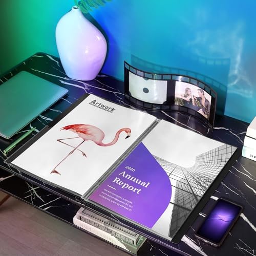 Sooez Heavy Duty Binder with Plastic Sleeves 18"x24", Portfolio Folder - Image 6