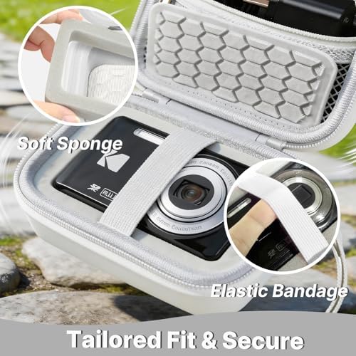 Comecase Digital Camera Case for KODAK PIXPRO FZ55 FZ45 FZ53 FZ43, White - Image 4