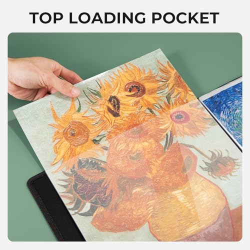 Nicpro 12x18 Art Portfolio Folder, 30 Pockets Art Painting Portfolio Binder - Image 5