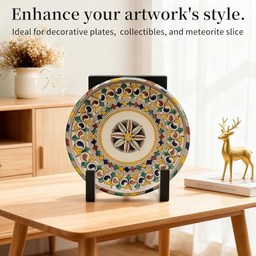 2-Pack Black Metal Display Stands for 9-15 Inch Plates and Artwork - Image 6