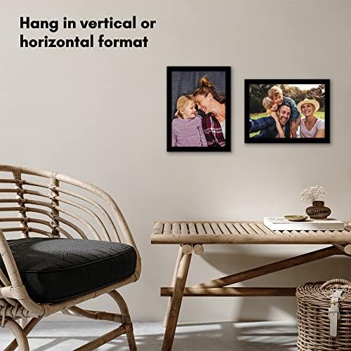 Americanflat 10x14 Picture Frame with Shatter-Resistant Glass - Signature Collection - Gallery-Style Frames Made of Engineered Wood - Photo Frame for Wall Display - Black - Image 6