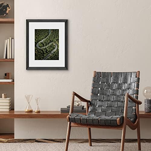 Americanflat 16x20 Poster Frame - Matted to 11x14 - Black - Image 6