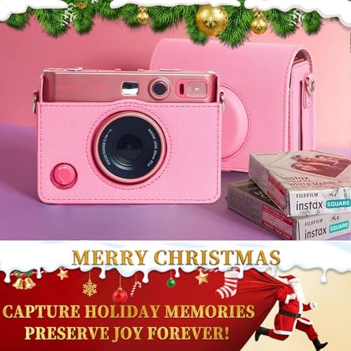 CAIYOULE Camera Case for Fujifilm Instax Mini EVO Instant Film Camera, Pink - Image 2