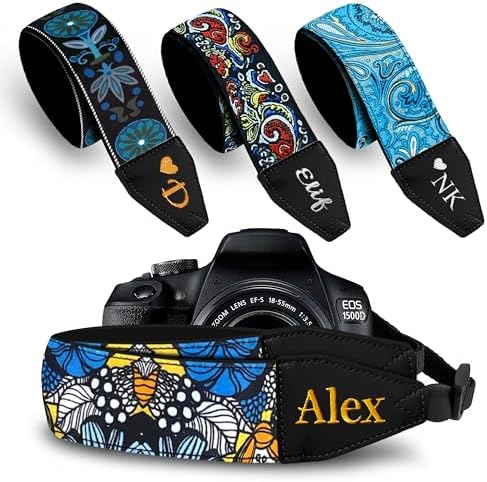 Art Tribute Custom Camera Strap Begonia Flower - Add Your Text and We Make It Especially For You Get Your Own Personalized Gift Camera Strap, No Shipping Cost! by ArtTribute