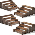 4 Set Wooden Tiered Risers Display Stands for Vendor Events,Stackable Wood Cupcake Display Stand,Farmhouse Decor Wood Dessert Table Display Set,Vendor Booth Display Items,Food Display Risers for Party by Unknown