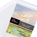 25 Pack Acid Free Crystal Sealed Clear Bags for 16x20 Art Prints, Photos by FallinginArt