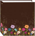 Pioneer Photo Albums TR-100D/CG Magnetic 3-Ring 100 Page Photo Album, Chocolate Garden Design by PioneerPhotoAlbums