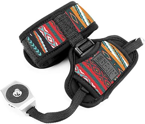 USA Gear DualGRIP Professional Grip Camera Hand Strap with Neoprene Design and Metal Plate - Compatible with Canon, Fujifilm, Nikon, Sony, and more DSLR, Mirrorless, Point & Shoot Cameras (Southwest) - Image 4