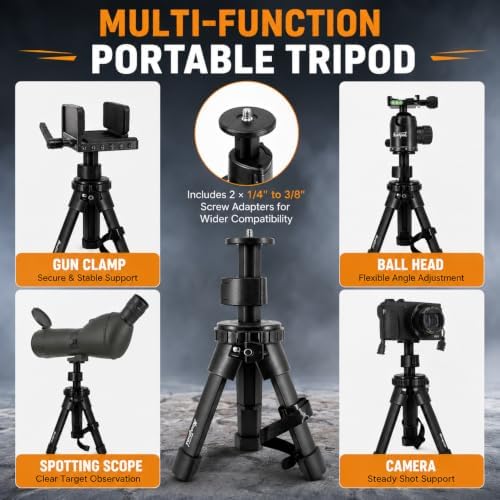 HUNTPAL Tripod Shooting Stick Rifle Table Shooting Rest, for Range Practice - Image 4