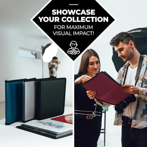 Dunwell Art Portfolio 8.5x11, 24 Pockets, Displays 48 Pages, Ruby - Image 4