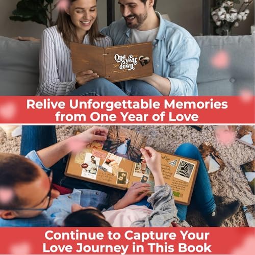 1 Year Anniversary Scrapbook for Couples, First Anniversary Wedding Gifts - Image 4