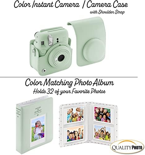 Fujifilm Instax Mini 12 Instant Camera with Case, Decoration Stickers, Frames, Photo Album and More Accessory kit (Mint Green) - Image 5
