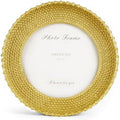 Cuspin 5x5 Round Picture Frame Gold Rattan Circle Photo Frame by Cuspin