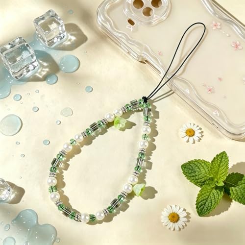 Phone Charm Beaded Camera Wrist Strap Cute Chain Lanyard Wristlet - Image 4