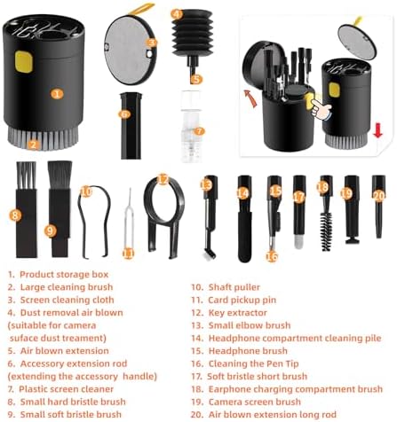 20-in-1 Laptop Phone Screen Earbud Cleaning Kit, Keyboard Cleaner Kit - Image 4