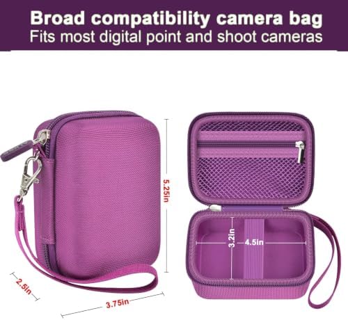 ALKOO Digital Camera Case for CAMKORY/Pouch for KODAK PixproDark Purple - Image 3