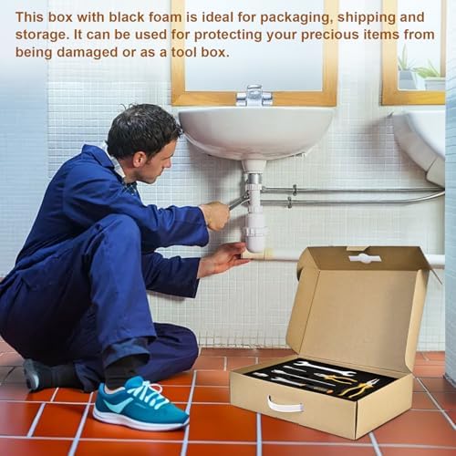 Cardboard Shipping Box with Foam & Anti-Static Bag, UN3481 Label, Secure Mailer Box, 17 x 12 x 4 inch - Protective Packing Case for Laptop Electronics Gun Crafts Tools Drones Camera - Image 7