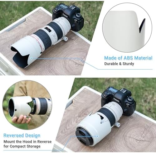 ET-87 Lens Hood Shade for Canon EF 70-200mm f/2.8L is III II USM - White - Image 4