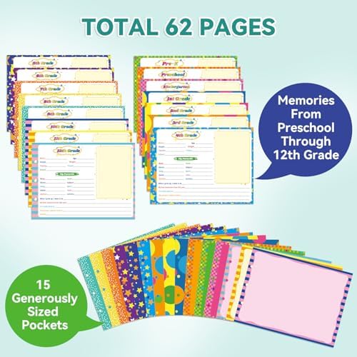 Large School Memory Book Keepsake Photo Album Scrapbook for Kids - Image 3