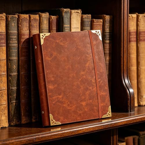 Leather Photo Album 4x6, Vintage Photos Albums with 30 Writing Paper Photo Book for Family Travel Wedding Graduation Anniversary Baby Vacation (Brown) - Image 2