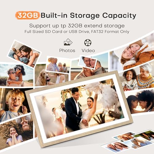 Digital Picture Frame, Frameo WiFi 15.6 Inch Large Digital Photo Frame 32GB - Image 4